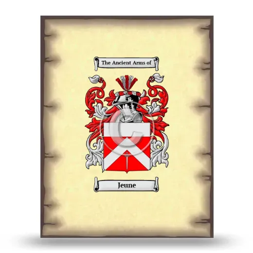 Jeune Coat of Arms Print
