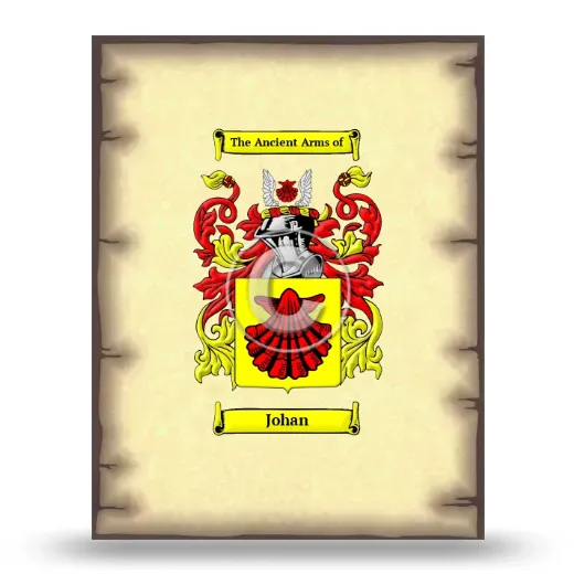 Johan Coat of Arms Print