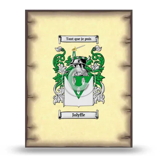 Jolyffe Coat of Arms Print