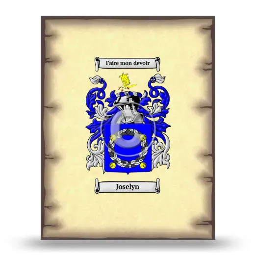 Joselyn Coat of Arms Print