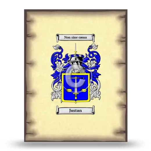 Justan Coat of Arms Print