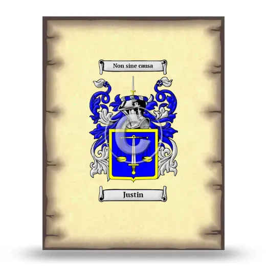 Justin Coat of Arms Print