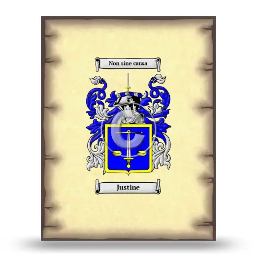 Justine Coat of Arms Print