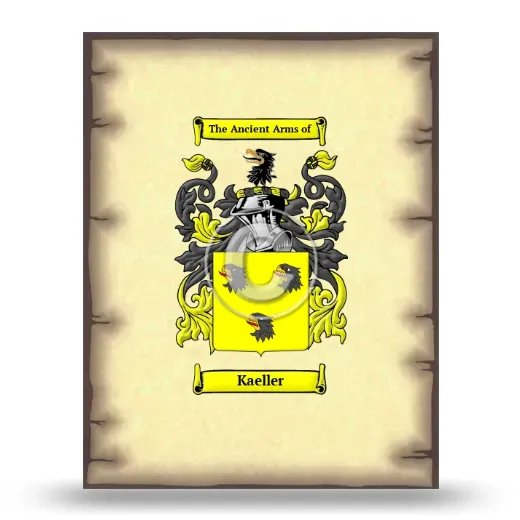 Kaeller Coat of Arms Print