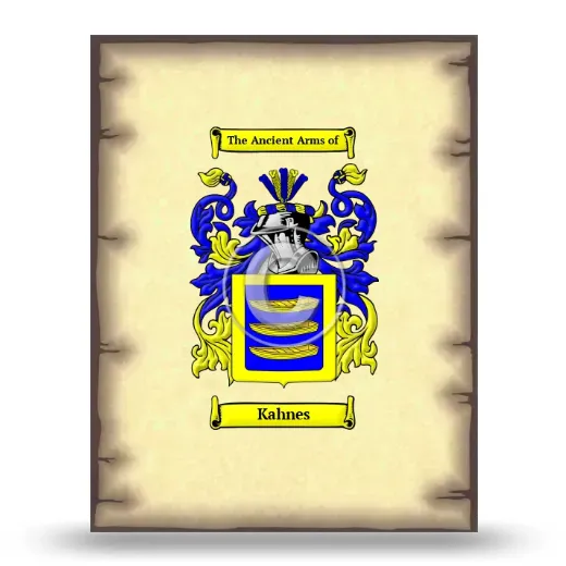 Kahnes Coat of Arms Print