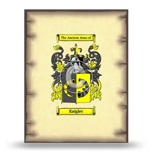 Kaigler Coat of Arms Print