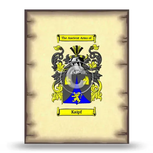 Kaipf Coat of Arms Print