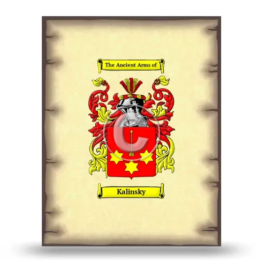 Kalinsky Coat of Arms Print