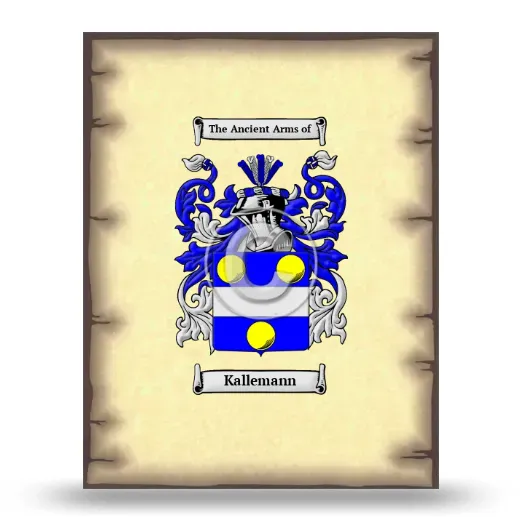 Kallemann Coat of Arms Print