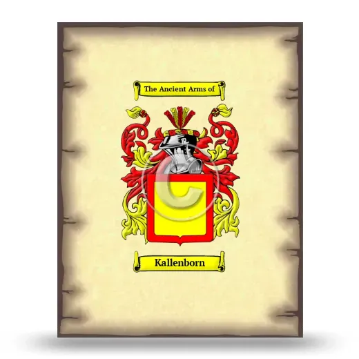 Kallenborn Coat of Arms Print