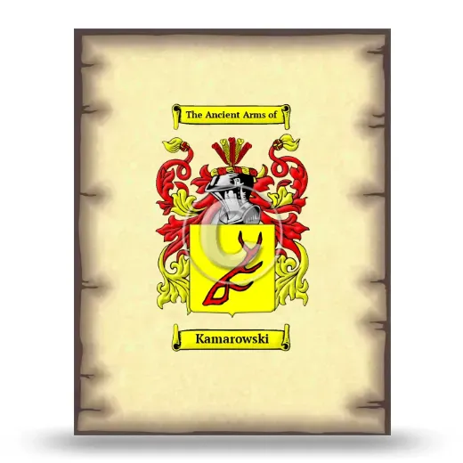 Kamarowski Coat of Arms Print