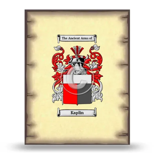 Kaplin Coat of Arms Print