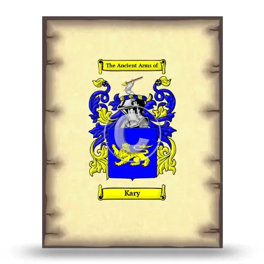 Kary Coat of Arms Print