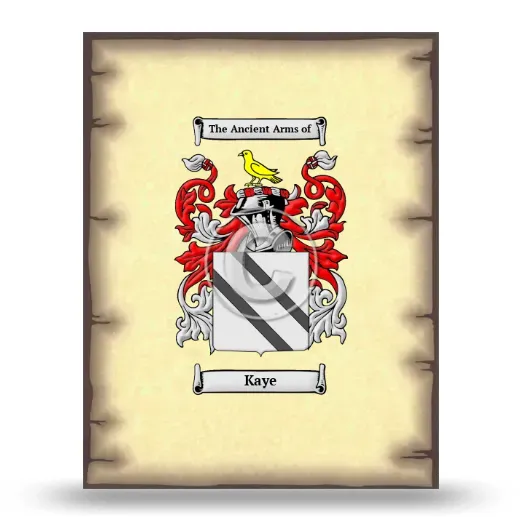 Kaye Coat of Arms Print