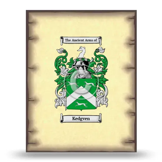 Kedgven Coat of Arms Print