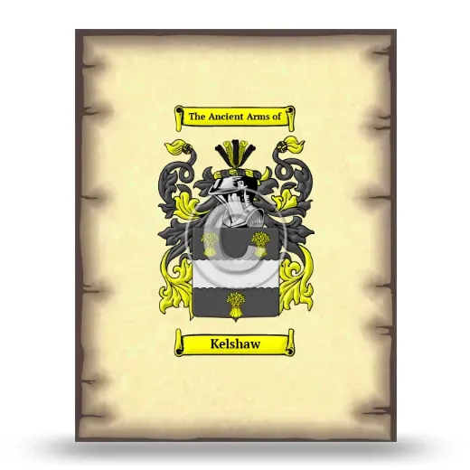Kelshaw Coat of Arms Print