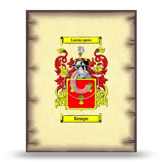 Kempe Coat of Arms Print