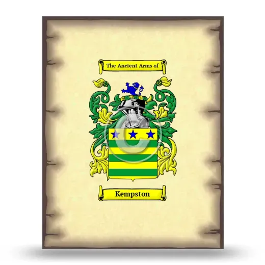 Kempston Coat of Arms Print