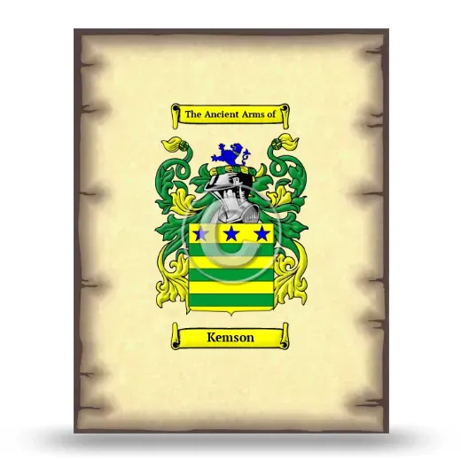 Kemson Coat of Arms Print