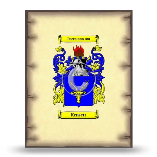Kensett Coat of Arms Print