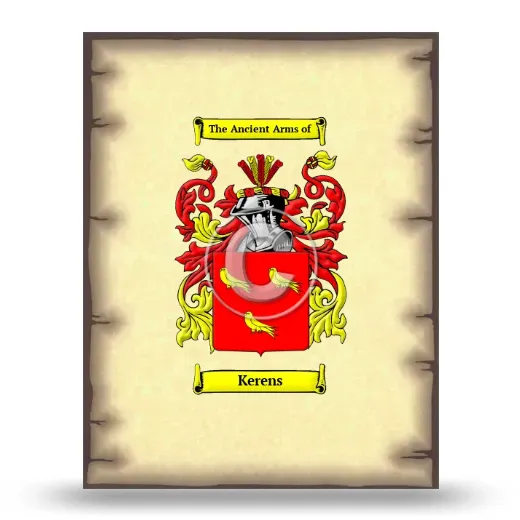 Kerens Coat of Arms Print