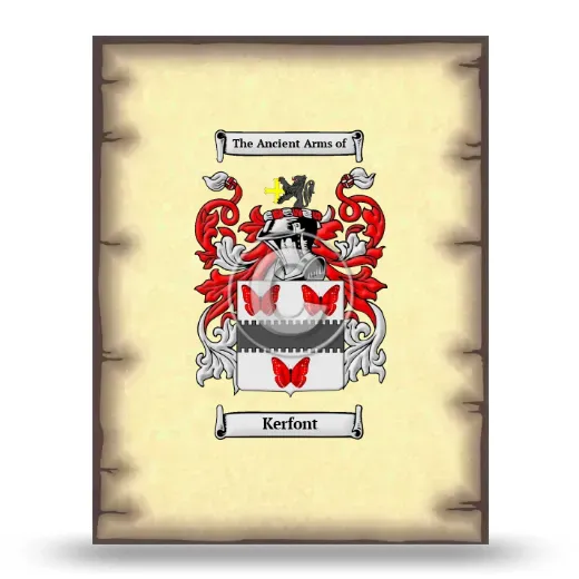 Kerfont Coat of Arms Print
