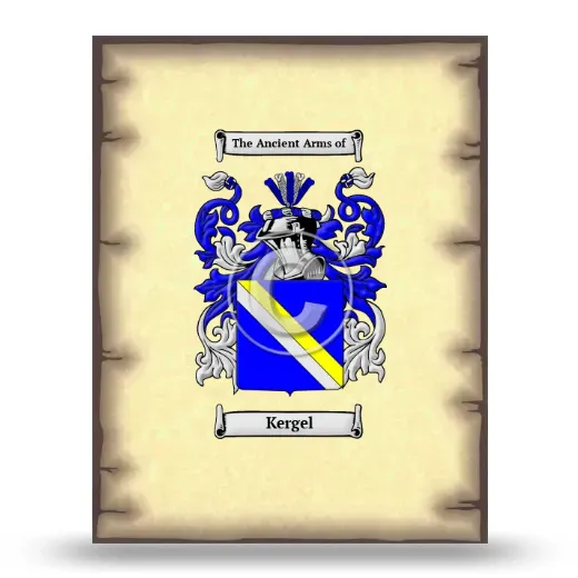 Kergel Coat of Arms Print