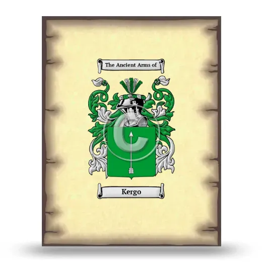 Kergo Coat of Arms Print