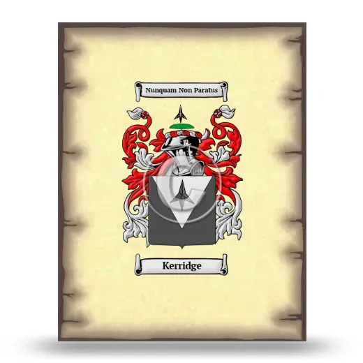 Kerridge Coat of Arms Print