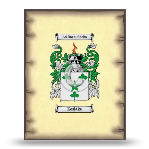 Keslake Coat of Arms Print