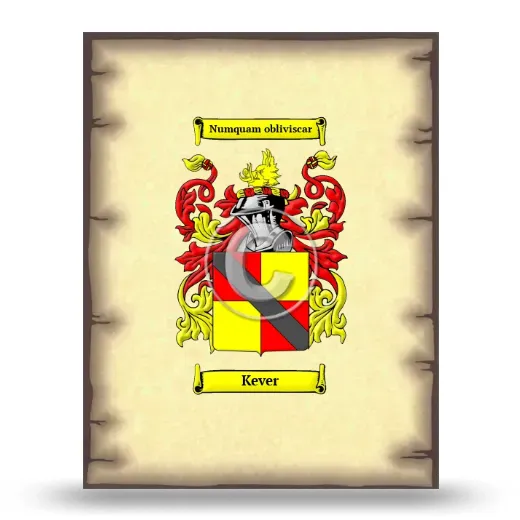 Kever Coat of Arms Print