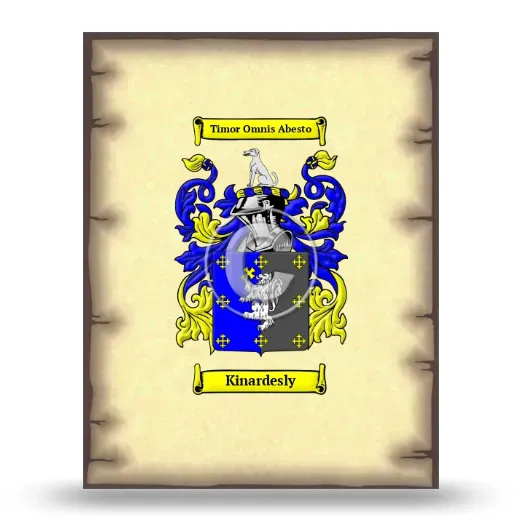 Kinardesly Coat of Arms Print