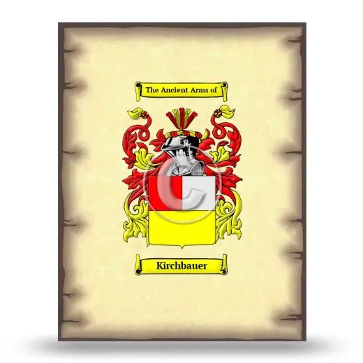 Kirchbauer Coat of Arms Print