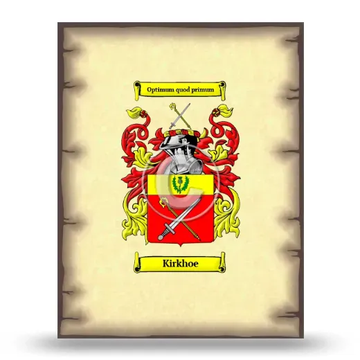 Kirkhoe Coat of Arms Print