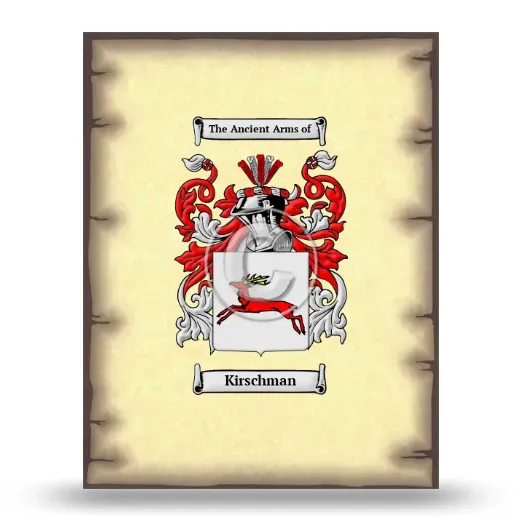 Kirschman Coat of Arms Print