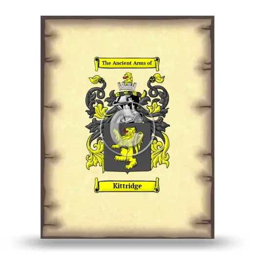 Kittridge Coat of Arms Print