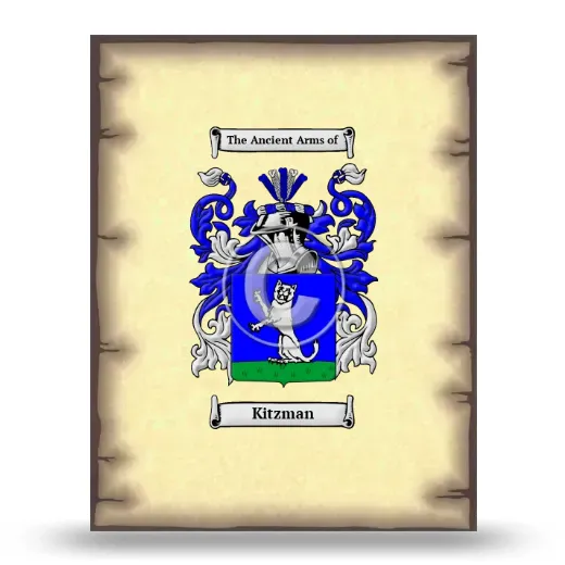 Kitzman Coat of Arms Print