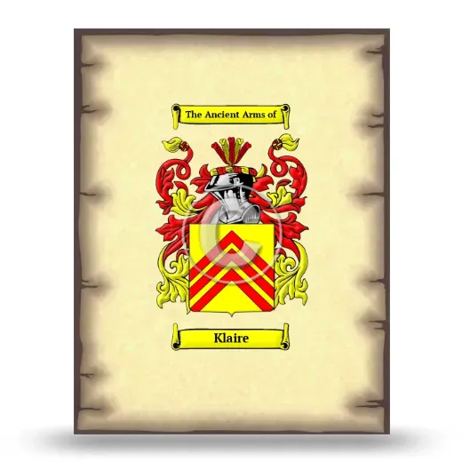 Klaire Coat of Arms Print