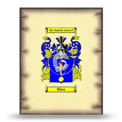 Klass Coat of Arms Print