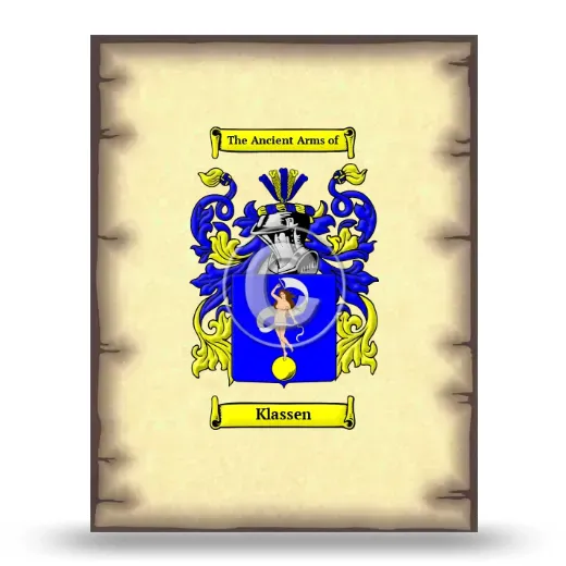 Klassen Coat of Arms Print