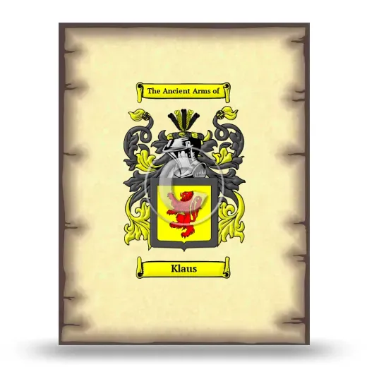 Klaus Coat of Arms Print