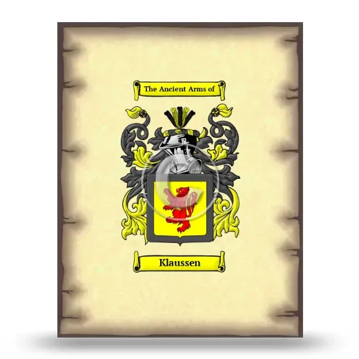 Klaussen Coat of Arms Print