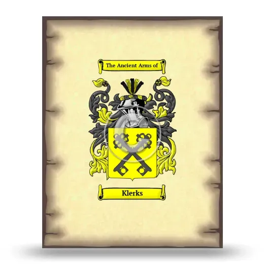 Klerks Coat of Arms Print