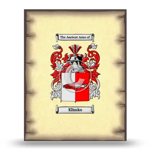 Klimko Coat of Arms Print