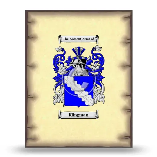Klingman Coat of Arms Print