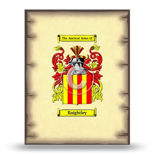 Knightley Coat of Arms Print