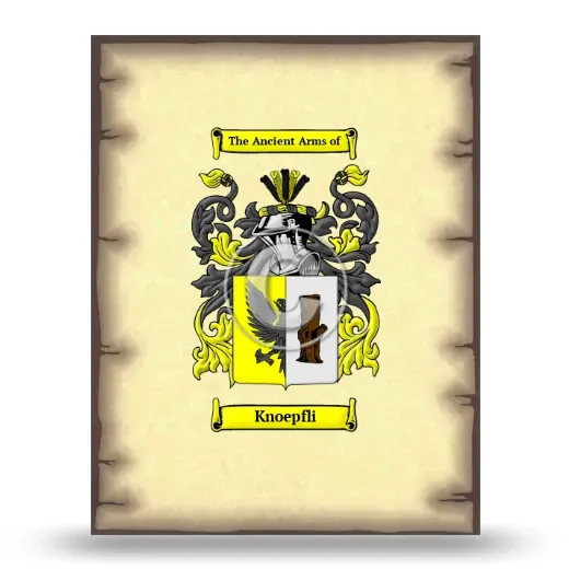 Knoepfli Coat of Arms Print