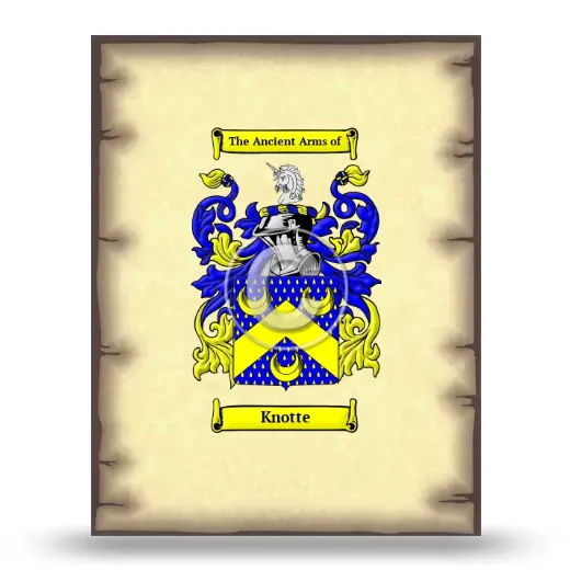 Knotte Coat of Arms Print