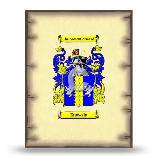 Knowsly Coat of Arms Print