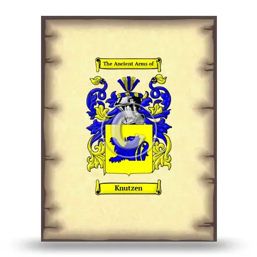 Knutzen Coat of Arms Print